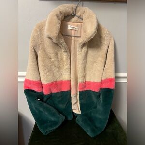 Glamorous faux‎ fur open jacket